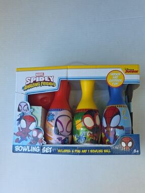 Marvel Spidey Amazing Friends Bowling Set - Red, Yellow, Blue